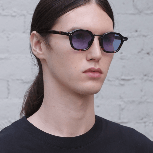 Iris / Black Tortoise Acetate & Blue Lens - Shade Files